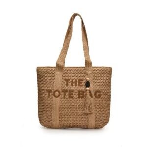 The tote strawbag beachbag summerbag