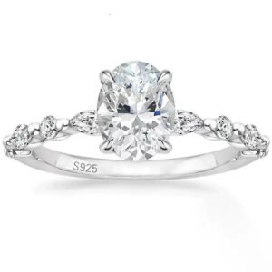 Cubic Zirconia Ring Simulated Diamond Ring
